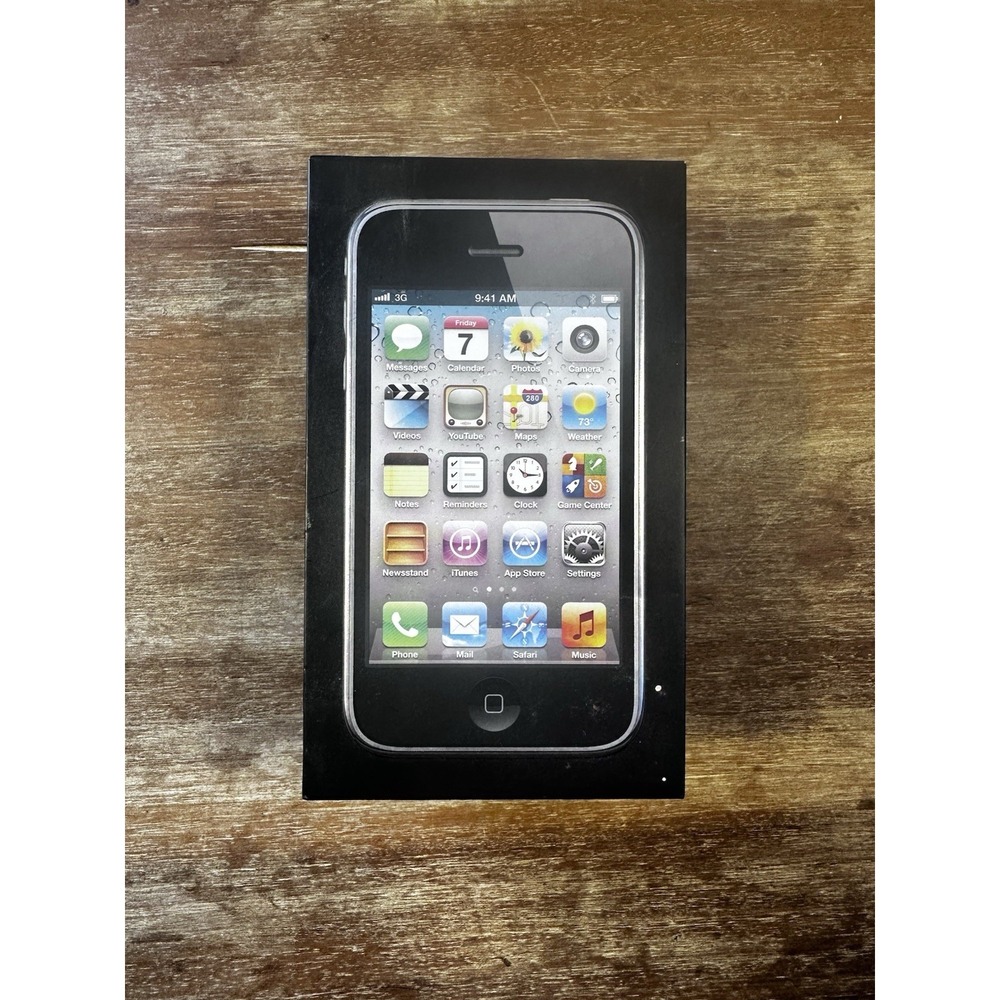 Apple iPhone 3GS 8GB Black Empty Box  w/ Manuals, Headphones And Power Box
